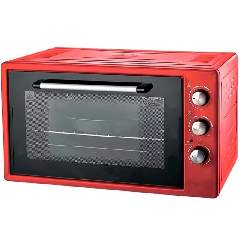 Cuptor electric ZANETTI CE 37 RED, 37 l, 1400 W, 4 functii, Grill, Timer, Curatare traditionala, Rosu