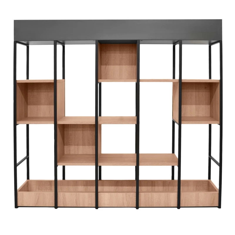 Raft DP TERRA 150, PAL melaminat, Sonoma, Antracit, 150x132x30