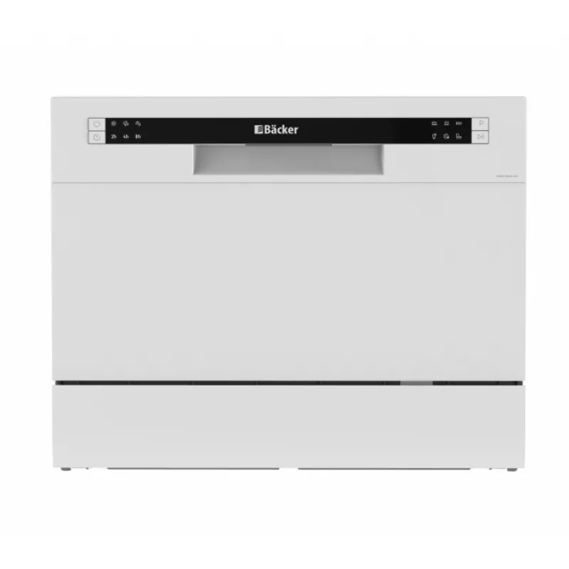 Masina de spalat vase BACKER WQP6-3602G WH, 6 seturi, 6 programe, 55 cm, Alb, A+