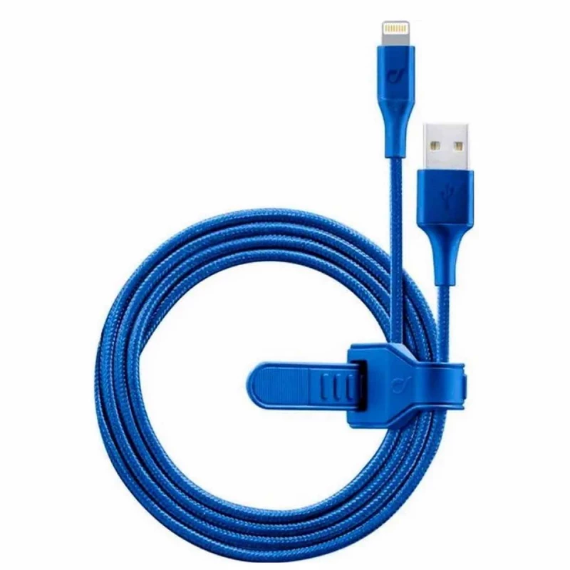 Кабель Cellular Line Lightning Cable Cellular, Strip MFI, 1M, Blue