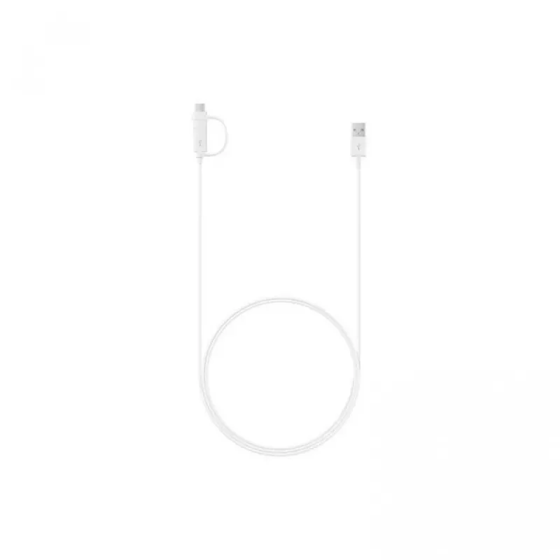 Кабель Samsung 2in1, Type-C+Micro-USB, White