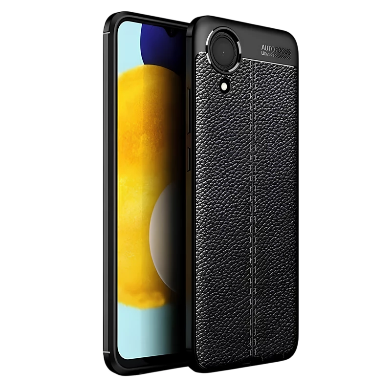 Husa Xcover SAMSUNG A03 CORE, LEATHER, BLACK
