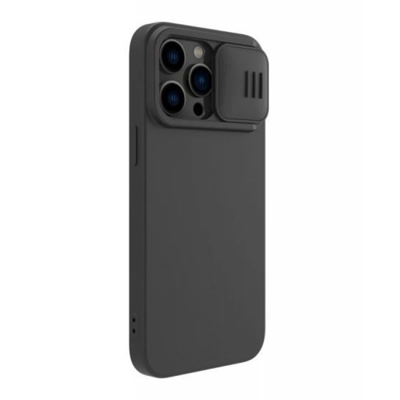 Husa Nillkin APPLE IPHONE 14 PRO MAX, CAMSHIELD SILKY MAGNETIC SILICONE CASE, ELEGANT BLACK