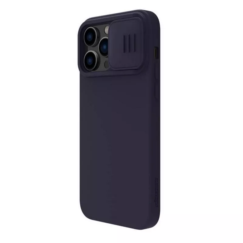 Husa Nillkin APPLE IPHONE 14 PRO, CAMSHIELD SILKY MAGNETIC SILICONE CASE, MIDNIGHT BLUE