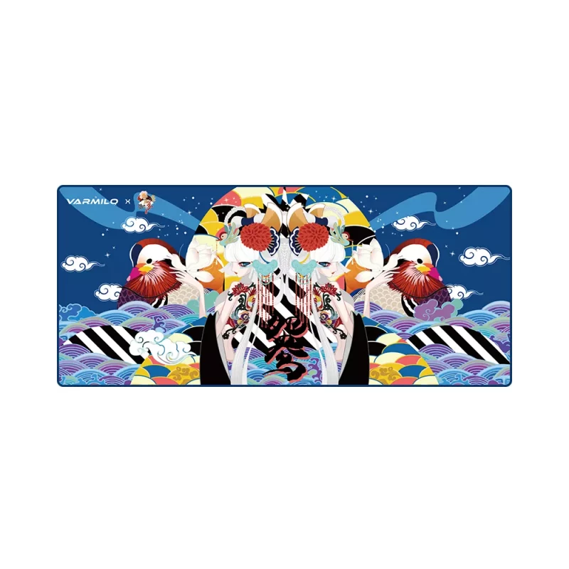 Mouse Pad Varmilo Lovebirds Blue Desk Mat XL (900х400х3мм)