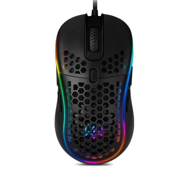 Gaming Mouse SVEN RX-G860, Optical, 200-12800 dpi, 8 buttons, Honeycomb design, RGB, Black, USB