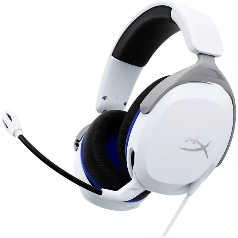 Gaming Casti HyperX Gaming Headset HyperX Cloud Stinger 2 Core PS5, 40mm driver, 32 Ohm, 10-25kHz,95db,275g.,3.5mm White
