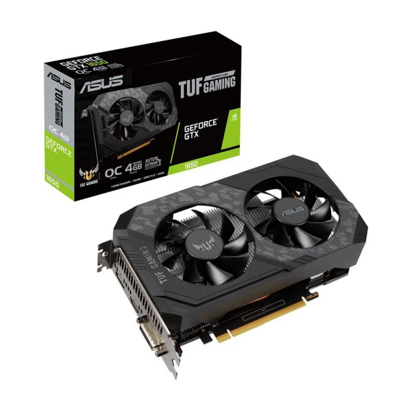 Placa video ASUS VGA ASUS GTX1650 4GB GDDR6 TUF Gaming (TUF-GTX1650-O4GD6-P-V2-GAMING)