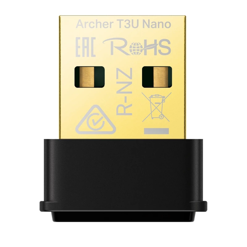 WiFi адаптер TP-LINK USB2.0 Nano Wi-Fi AC Dual Band LAN Adapter TP-LINK "Archer T3U Nano", 1300Mbps, MU-MIMO