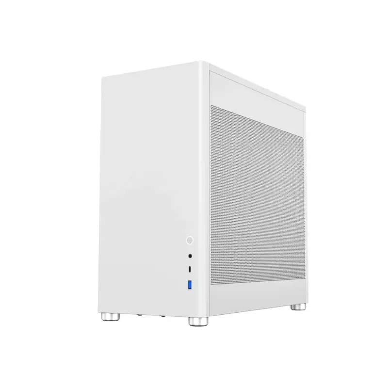 Carcasa fara PSU GAMEMAX MeshBox, w/o PSU, 1xUSB3.0, 1xType-C, Dual Dual Mesh Side Panels, White