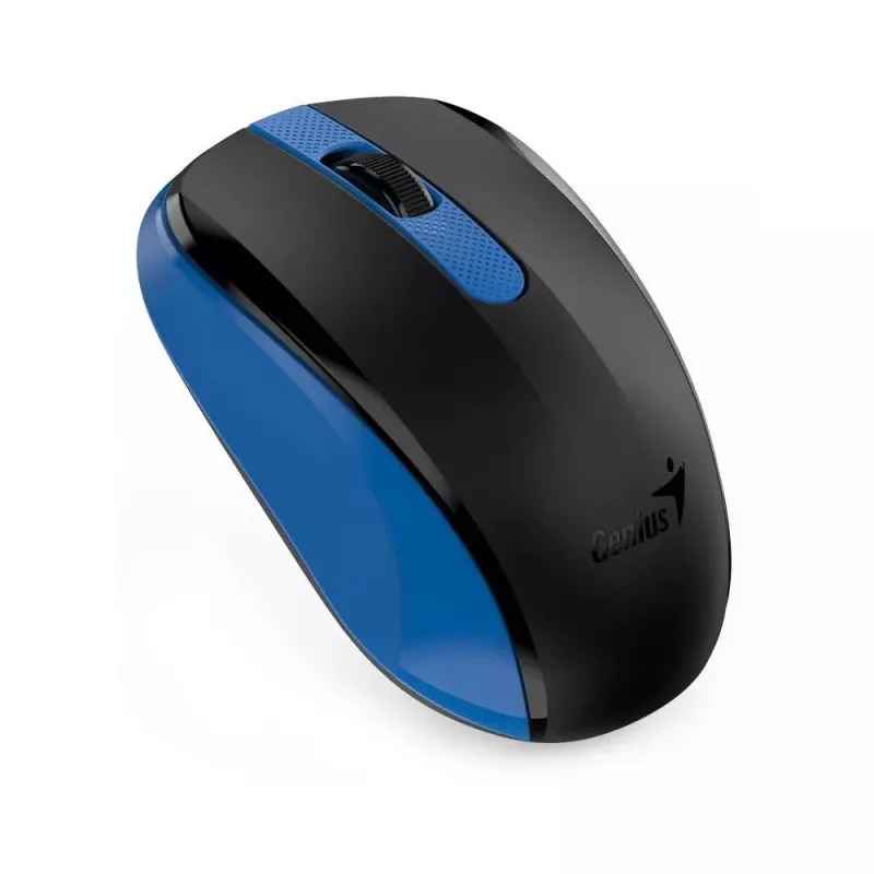 Mouse wireless GENIUS NX-8008S, 1200 DPI, 3 BUTTONS, AMBIDEXTROUS, SILENT, BLUEEYE, 1XAA, BLACK/BLUE