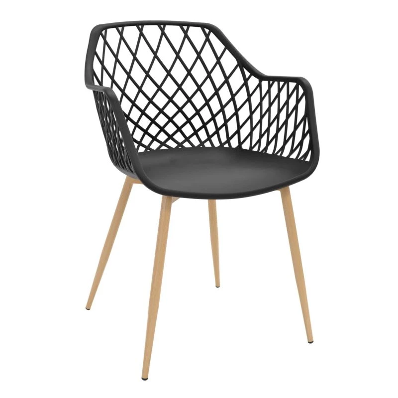 Стул DP SL-7019~Grey+Black Leg, Пластик, Черный