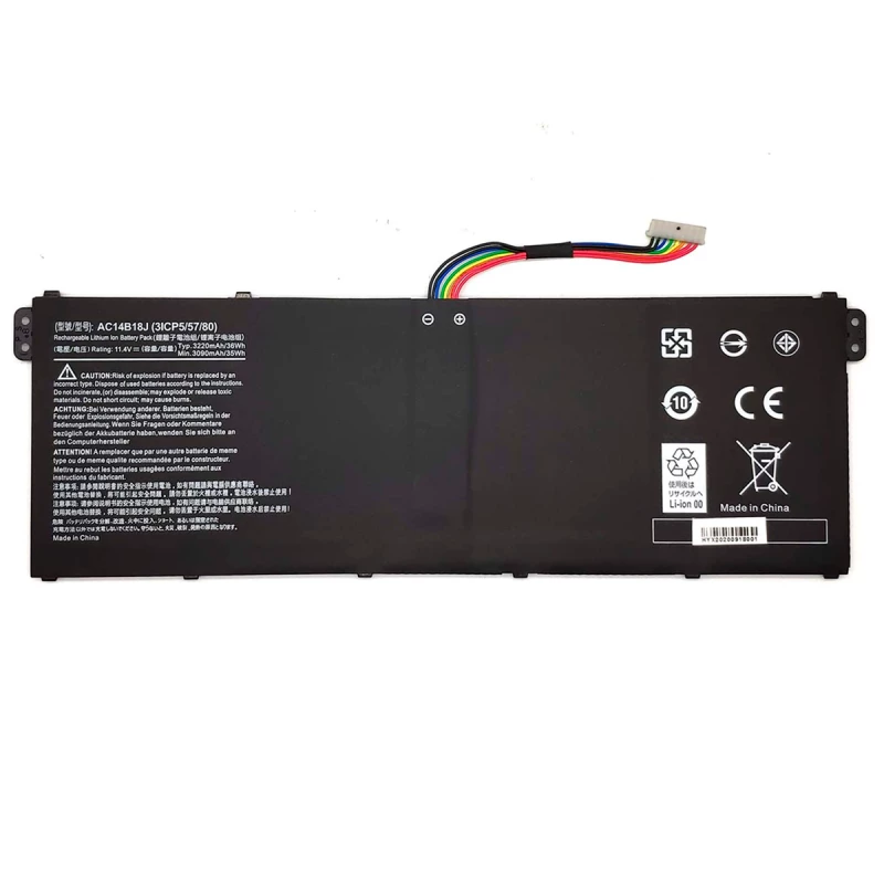 Батарея для ноутбука ACER AC14B18J Aspire ES1-512, E3-111, E3-112, E3-112M, ES1-512 series, Chromebook 13 CB5-311, AC14B3K AC14B8K AC14B8J