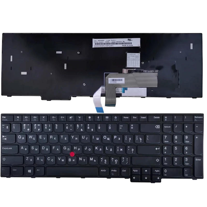 Tastatura laptop OEM LENOVO THINKPAD E575 E570 W/TRACKPOINT ENG/RU BLACK