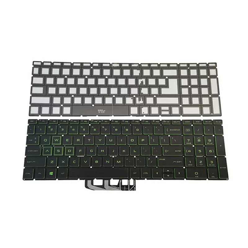 Клавиатура для ноутбука OEM HP Pavilion 15-DK 15T-DK 15DK 15-CX 15Z-EC Series w/Backlit w/o frame "ENTER"-small ENG/RU Black