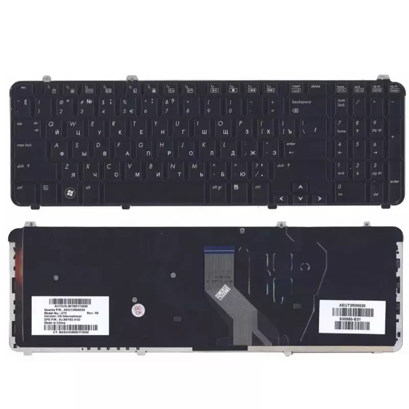 Клавиатура для ноутбука OEM HP Pavilion dv6-1000, dv6-1100, dv6-1200, dv6-1300, dv6-1400, dv6-2000, dv6-2100