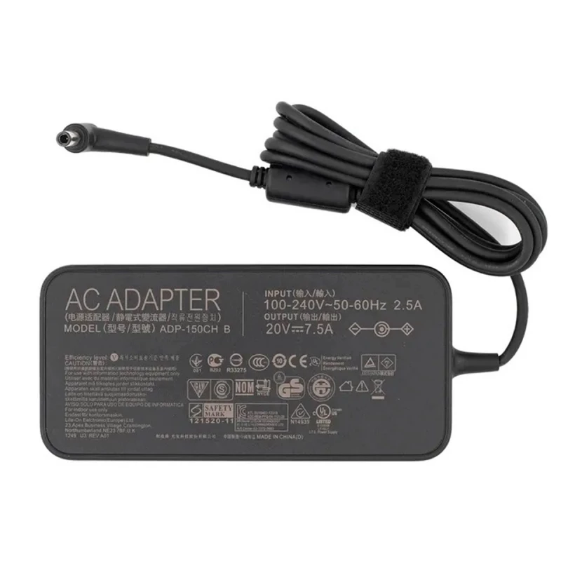 Sursa alimentare laptop ASUS 20V-7.5A (150W), Round DC Jack 6.0*3.7mm w/pin inside без кабеля!