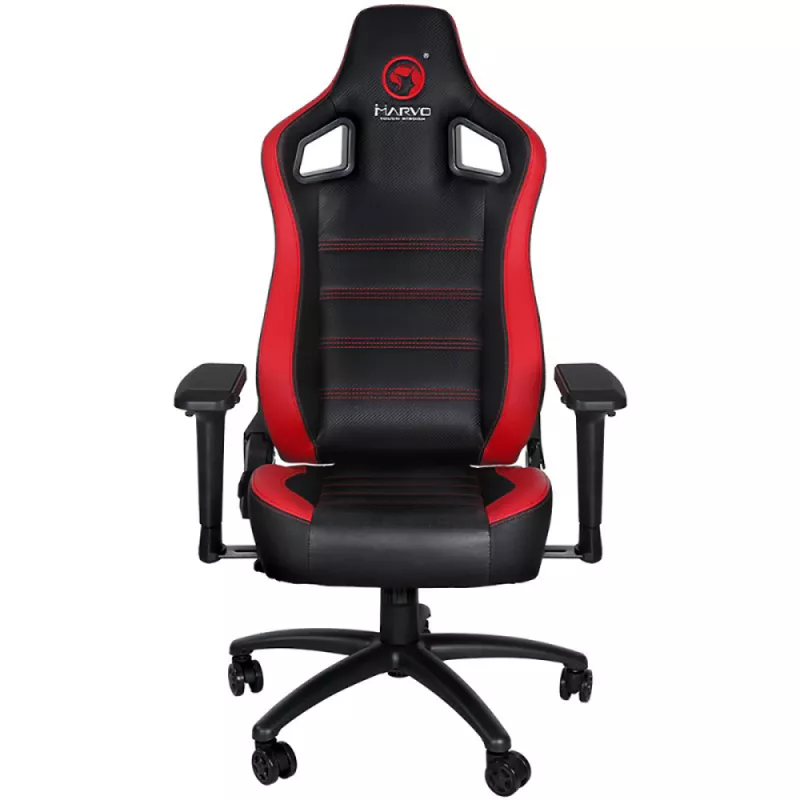 Fotoliu Gaming MARVO CH-118 Red, Gazlift, 150 kg, Negru, Rosu