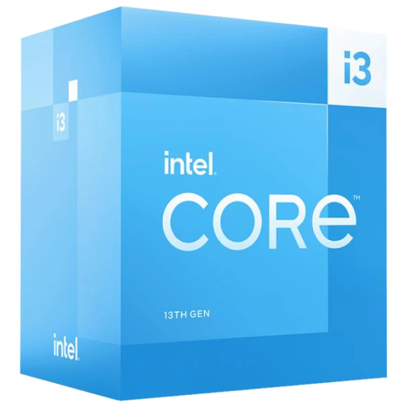 Процессор INTEL CORE I3-13100F, BOX, 3.4-4.5GHz (4P+0E/8T, 12MB,S1700, 10nm, No Integ. Graphics, 58W)