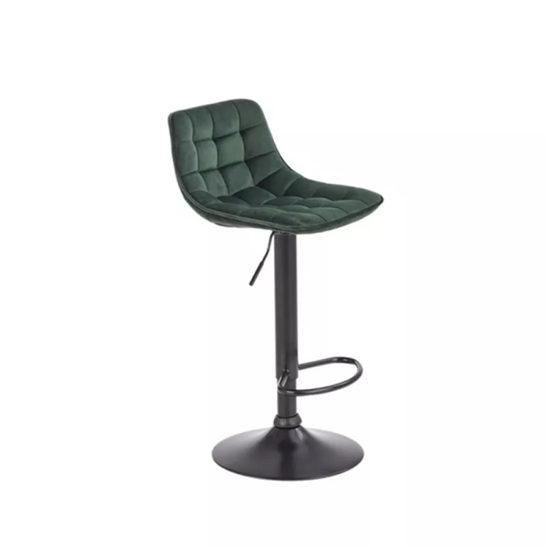 Scaun de bar AG H95 HOKER, Otel, Negru, Verde