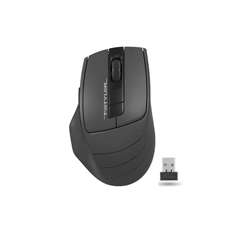 Мышь беспроводная A4TECH FG30S Silent, 1000-2000 dpi, 6 buttons, Ergonomic, 1xAA, Grey