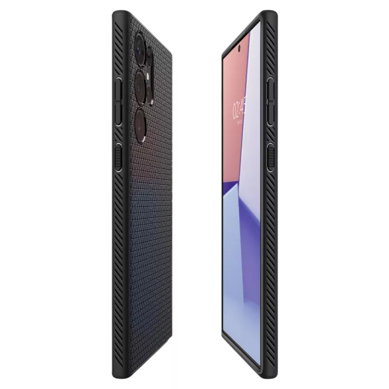Husa Spigen SAMSUNG S23 ULTRA, LIQUID AIR, MATTE BLACK