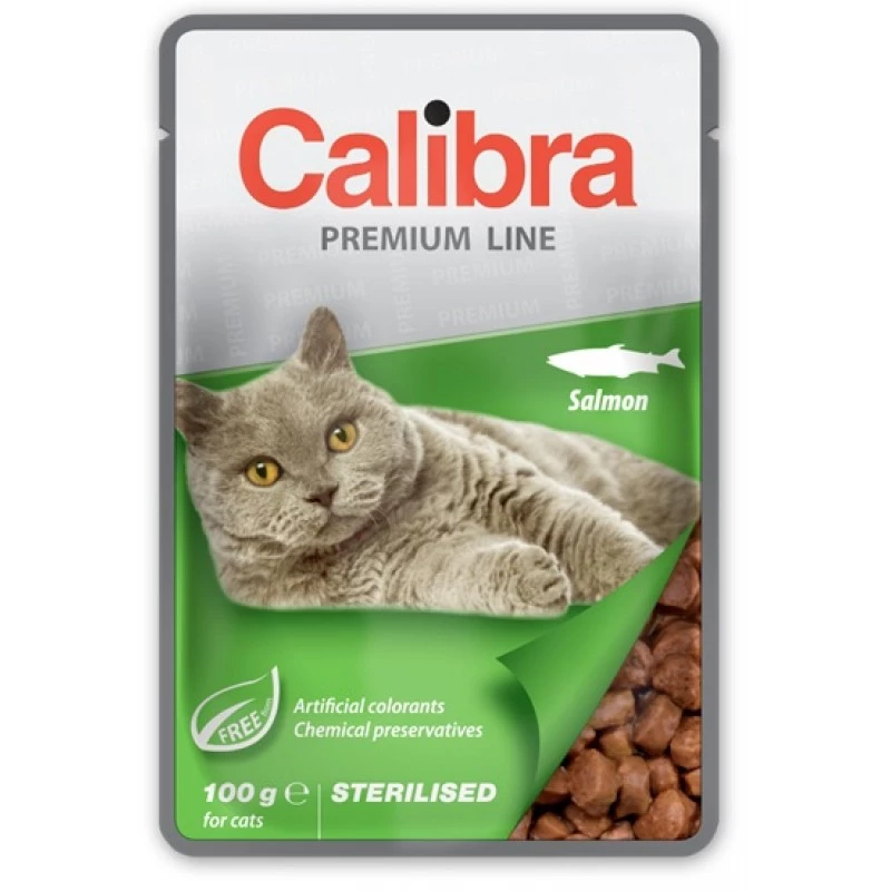 Hrana umeda CALIBRA CAT POUCH PREMIUM STERILISED SALMON 100G