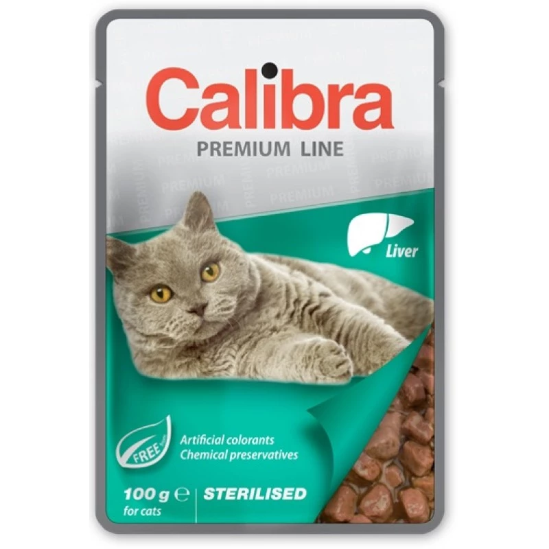 Hrana umeda CALIBRA CAT POUCH PREMIUM STERILISED LIVER 100G