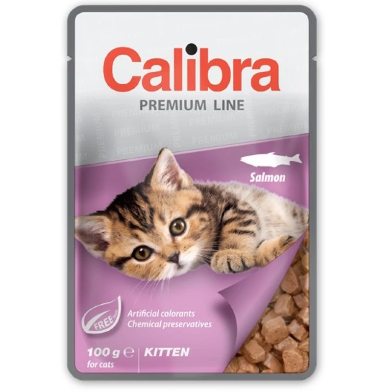Hrana umeda CALIBRA CAT POUCH PREMIUM KITTEN SALMON 100G