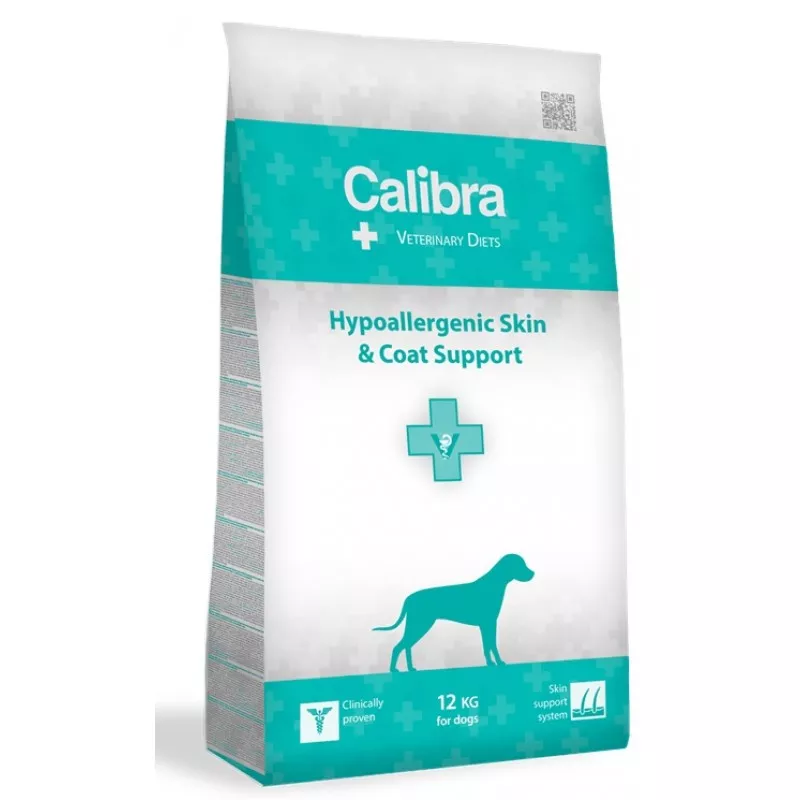 Hrana uscata CALIBRA VD DOG HYPOALLERGENIC SKIN&COAT SUPP.12KG