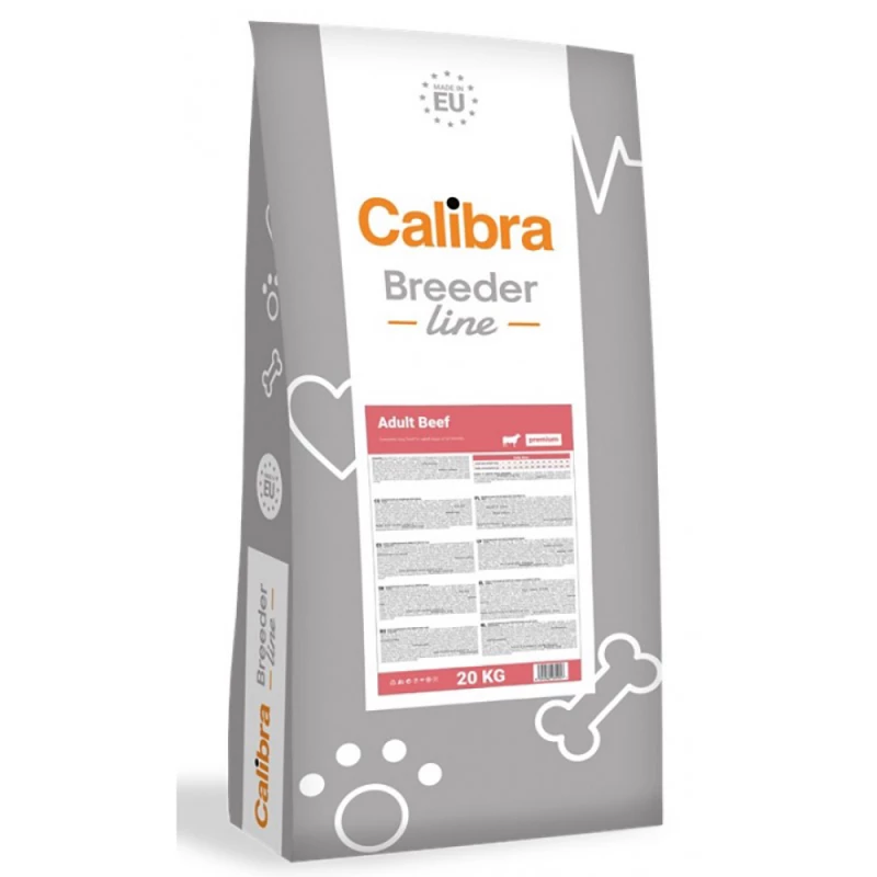 Hrana uscata CALIBRA DOG BREEDER LINE P ADULT BEEF, 20 kg