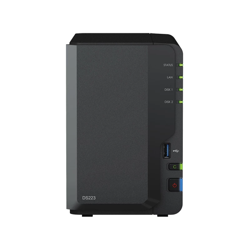NAS Server SYNOLOGY "DS223", 2-BAY, REALTEK 4-CORE 1.7GHZ, 2GB DDR4