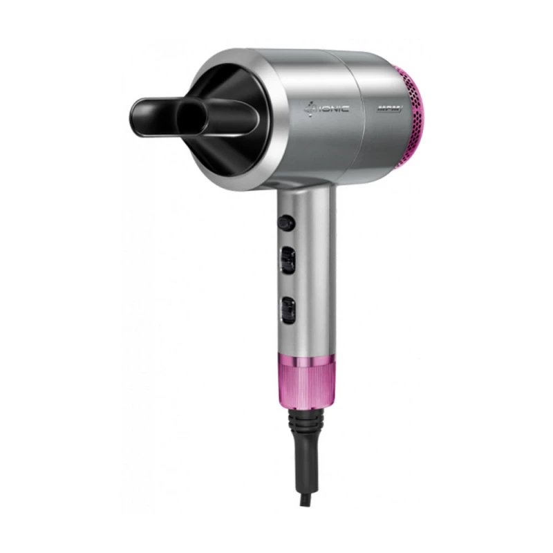Uscator de par MPM MSW-22, 1800 W, 2 viteze, 3 regimuri, Ionizare, Gri, Roz