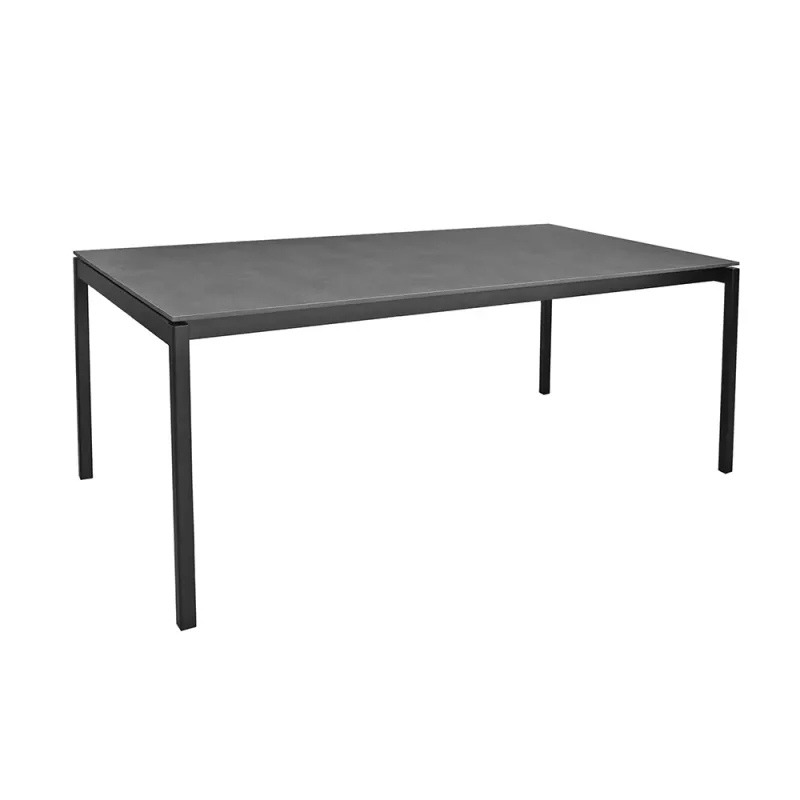 Masa DP OLIVIA, HPL, Metal, Gri, Negru, 2000x1000