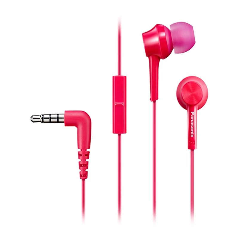 Casti cu fir PANASONIC RP-TCM115GCP PINK, MIC, 4PIN 1*MINI-JACK 3.5MM