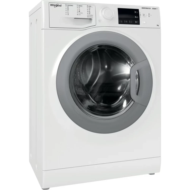 Masina de spalat rufe Whirlpool WRSB 7259 WS EU, Ingusta, 7 kg, 1200 RPM, 14 programe, Alb, B