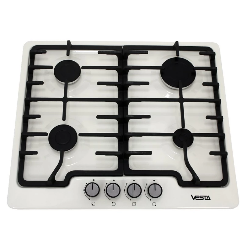 Plita incorporabila cu gaz VESTA BHF6060ICE/BE, 4 arzatoare, Email, Bej