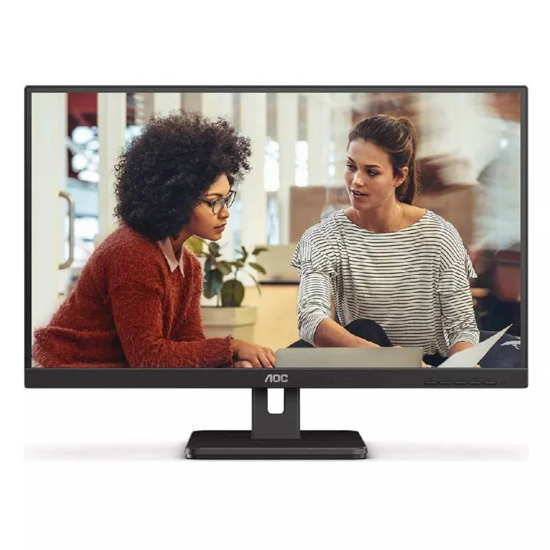Monitor AOC 23.8" VA LED 24E3UM BLACK BORDERLESS (4MS, 3000:1, 300CD, 1920X1080, 178°/178°, VGA, HDMI, DISPLAYPORT, USB HUB: 2 X USB3.2, SPEAKERS 2 X 2W, REFRESH RATE 75HZ, AUDIO LINE-OUT, VESA)
