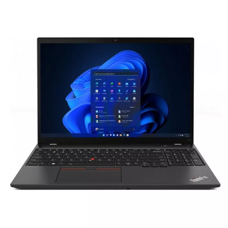 Laptop LENOVO ThinkPad T16 Gen1 Black- 16.0" WUXGA IPS AG 300nits (Intel Core i5-1235U, 8GB soldered DDR4-3200 (one slot free), 256GB SSD M.2 2280 PCIe NVMe, Intel Iris Xe Graphics, WiFi 6Е+BT5.1, TPM, FPR, FHD IR Cam, 2xTB4, HDMI, Backlit KB, 65W USB-C PS