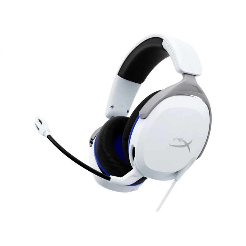 Наушники проводные HyperX HEADSET CLOUD STINGER CORE 2 PS5, WHITE, IMMERSIVE DTS HEADPHONE:X SPATIAL AUDIO, MICROPHONE BUILT-IN, SWIVEL-TO-MUTE NOISE-CANCELLING MIC, FREQUENCY RESPONSE: 10HZ–25,000 HZ, CABLE LENGTH:2M, 3.5 JACK