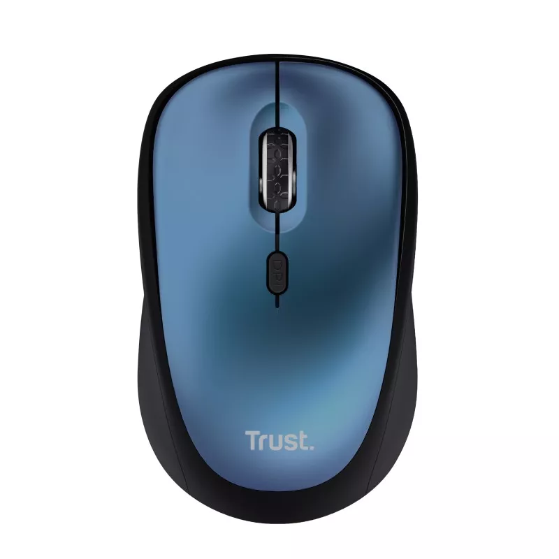 Mouse wireless TRUST YVI + ECO WIRELESS SILENT MOUSE - BLUE, 8M 2.4GHZ, MICRO RECEIVER, 800-1600 DPI, 4 BUTTON, AA BATTERY, USB