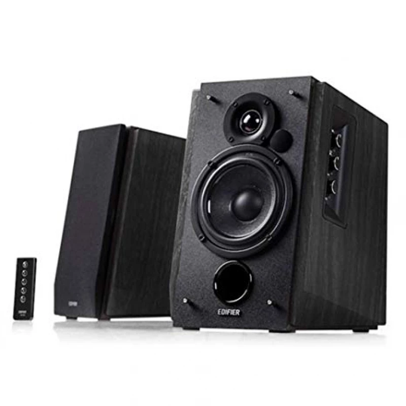Колонка EDIFIER R1700BT BLACK (BLUETOOTH) WOOD, 2.0/ 66W (2X33W) RMS, AUDIO IN: BLUETOOTH V5.1 & 2 ANALOG (RCA), REMOTE CONTROL, WOODEN, (4"+3/4")