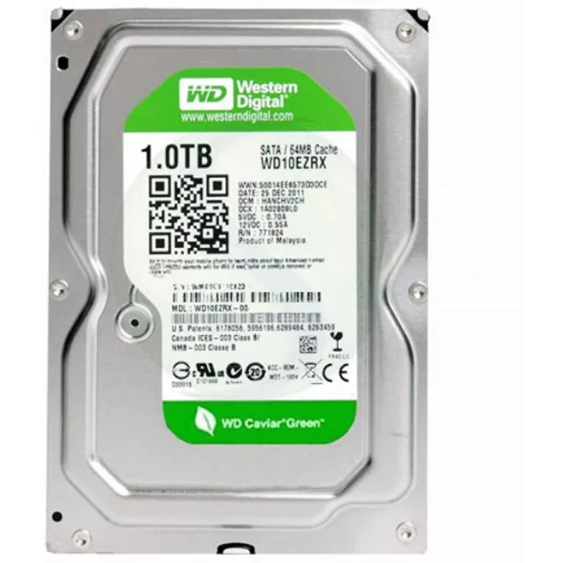 HDD WD 3.5" HDD 1.0TB WD10EZRX Caviar® Green™, IntelliPower, 64Mb, SATAIII, FR