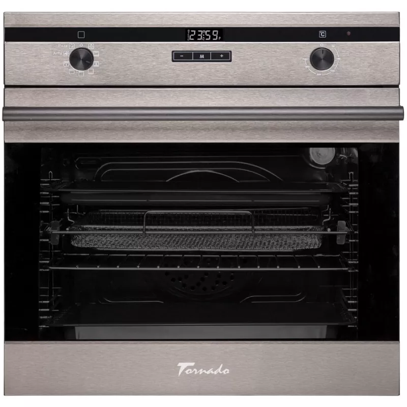 Cuptor electric incorporabil TORNADO ECLIPSE DARK INOX, 73 l, 9 functii, Grill, Timer, Inox