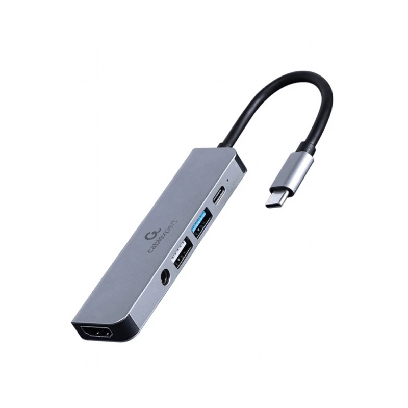 Док-станция GEMBIRD A-CM-COMBO5-02, USB 3.1, USB2.0, HDMI, 3.5mm, PD 87W