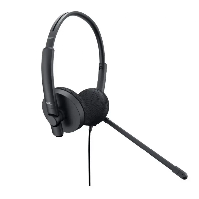 Casti cu fir si microfon DELL Stereo Headset WH1022 (520-AAVV), USB -A / 3.5mm Stereo Jack Connetctivity Noise-Canceling Mic, Adjustable Mic 150 Hz–7 kHz, LED Lights Call Indicator, Sound/Mic Mute, Volume +/-, Cable Length 2.9m, Earpad Material Leatherette.