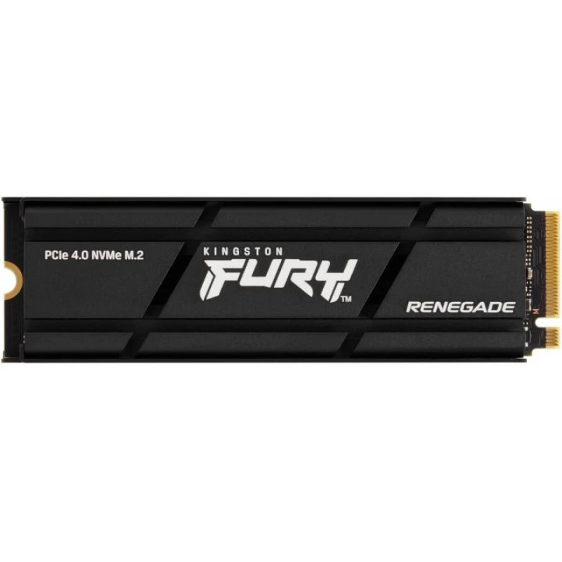 SSD KINGSTON M.2 NVME SSD 1.0TB  FURY RENEGADE, W/ALUMINUM HEATSINK, PCIE4.0 X4 / NVME, M2 TYPE 2280 FORM FACTOR, SEQUENTIAL READS 7300 MB/S, SEQUENTIAL WRITES 6000 MB/S, MAX RANDOM 4K READ 900,000 / WRITE 1000,000 IOPS, PHISON E18 CONTROLLER, 1000TBW, 3D