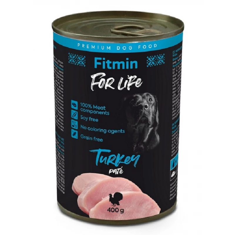 Hrana umeda Fitmin FFL DOG TIN TURKEY, 0.4 kg