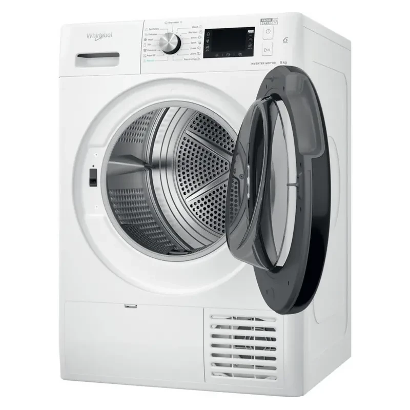 Masina de uscat rufe Whirlpool FFT M22 9X2B EE, Standard, 9 kg, Condensare cu pompa de caldura, 15 programe, Alb, A++