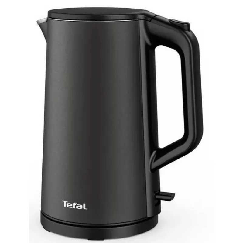 Ceainic electric Tefal KI583E10, 1.5 l, 2000 W, Inox, Negru